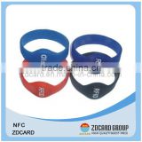 Waterproof silicone bracelets rfid wristbands for swimming pool