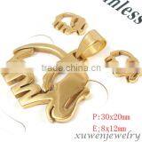 Stainless Steel Costume Jewelry Necklace and Earring Sets thumbnail-1