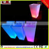 Waterproof PE Plastic Decorative Tall Ladder Flower Pots With LED Light up thumbnail-3