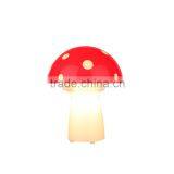 Modern Kids Glass Mushroom Table Lamp, Night Light
