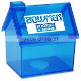 Large Plastic House Shaped Piggy Piggy Bank , Saving Bank, Coin Bank thumbnail-1
