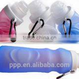 Christmas ornament silicone foldable water bottle/hot water bottle silicone/plastic drinking bottle