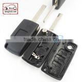 High Quatity Citroen Romote Flip Key Shell 3 Button VA2 Blank With Battery Place 0536 Citroen Key Shell