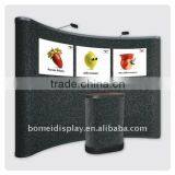 3*3/ 3*4 Curved or Straight Spring Connection Pop up Backdrop Exhibition Stand