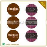 Custom Cheaped Chocolate Rim Tds Sticker In Labels Printing thumbnail-3