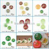 2015 Round 14mm /20mm/25mm Real Dried Flower Resin Cabochon Pendant thumbnail-1