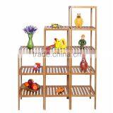Collapsible 3-Tier Bamboo Storage Rack, Bamboo Household Rack, Bamboo Furniture, Bamboo Display Shelf, Bamboo Storage Shelf thumbnail-2