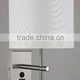 1 Light Wall Lamp for Hotel With Brushed Nickel Finish UL CUL ETL CE SAA thumbnail-1