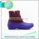 Newest Design Low Price 100% Natural Rubber Cheap Rain Boots With Fur Lining thumbnail-1