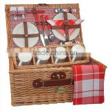 beauty in pattern 100% hunmanmade willow picnic basket