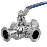 Sanitary Three Ways Ball Valve(Electric and Pneumatic) thumbnail-3