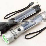 China Manufacture Aluminium Alloy Body Usb Phone Charger Solar Torch thumbnail-6