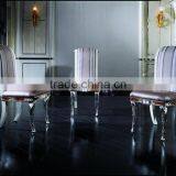 Antique Fashion Paris Round Dining Table Set, Latest Design Double Layer Dining Table Set With Lazy Susan thumbnail-3