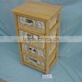 French Bedroom Commodes Style White Wicker Chest of Drawers thumbnail-2