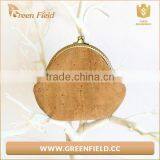 Vegan Leather Cork Coin Purse Keychain Coins Wallet thumbnail-2