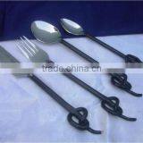 Twist Handle Cutlery Set ~ Spiral Handle Flatware Sets thumbnail-1