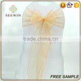 Cheap Wholesale Organza Chair Cover Sash thumbnail-5