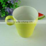 Sotck Round Ceramic Yellow -glazed Coffee Cup Tea Cup thumbnail-1