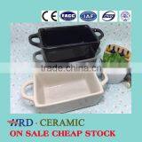 2015 Stocked Cheap Daily Use Colored Square Porcelain Bakeware Plate thumbnail-1