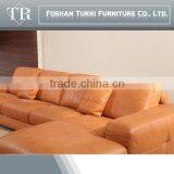 Modern Luxury Full Grain Leather Living Room Sofa Set thumbnail-3