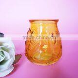 Geo Cut Glass Candle Jar With Metal Handle thumbnail-4