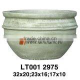 Vietnam Curved Streaky Stylish Painted Terracotta Pottery For Manufacturer thumbnail-1