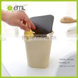 Top Selling Mini Desktop Covered Trash Debris Storage Clean Bucket / Garbage Trash Cans With Lid Best for Office thumbnail-5