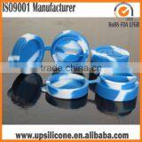 Dab Wax Oil Silicone Jar Container With a Divider in the Middle thumbnail-1