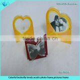 Lovely Heart Shape Clear Acrylic Photo Frame With Magnet for Wedding thumbnail-5