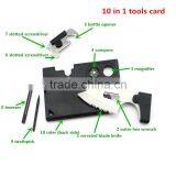 Hot Selling Portable 10 in 1 Multi Function Outdoor Tools Card thumbnail-4