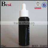 Wholesale Light Resistant 30ml Black Glass Bottle Natural Oil Pump 30ml Black Glass Bottle thumbnail-1