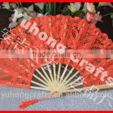 Promotional Chinese bamboo lace foldable fan