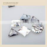 Sew on Rhinestone Crystal Rectangle With Two Holes thumbnail-3