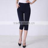 New Design Casual Pants With Half Length ,ladies Crop Pants Wholesale thumbnail-3