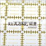 Kearing China Factory Direct Sell Transparent Plastic Patchwork Acrylic Ruler ( 6.5'' * 6.5'' ) & Quilt Sew Ruler # KPR65D thumbnail-5