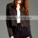 OEM Service Newest Cropped Cheap Varsity Jacket Made in China thumbnail-2
