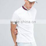 Custom Short Sleeve Baseball Collar Button Placket White Men's 100% Cotton Breathable Pique 200g Blank Casual Sport Polo T-Shirt thumbnail-1