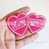 Custom Heart Embroidered Patch for Clothes Embroidery Patch Made in China Choose Size/color thumbnail-2