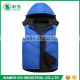 Top Fashion Winter Warmful Outwear Mens Hooded Reversible Down Feather Vest thumbnail-5