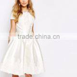 MGOO Fashion Bridesmaid Midi Dresses With Embroidery And Cap Sleeve For Young Ladies Wedding Party thumbnail-2