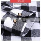 15 Colors 6 Sizes Western Mens Brushed Cotton White Black Flannel Shirts thumbnail-3