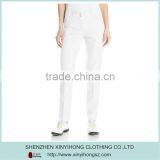 Wholesale Top Quality 100% Polyester Women's White Color Golf Pants /golf Trousers thumbnail-1