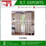 Hot Sale 100% cotton custom printed Living room curtain