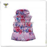 Factory Printed Girl Sleeveless Winter Jacket for Baby thumbnail-2