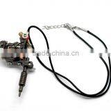 Fashion Black Mini Tattoo Machine Necklace thumbnail-3