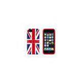 Personalized Silicone Cell Phone Cases For iPhone 5 / 5S , United Kingdom Flag