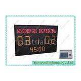 Red And Yellow Electronic Football Scoreboard , Soccer Digital Scoring Board thumbnail-1