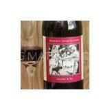 Rectangular Matte Printed Adhesive Labels Customized for Wine Bottle