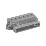 Gray Male 400V 16A MCS Connector With Fixing Flanges PA66 SP475 SP478