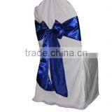 Wedding Satin Chair Sash and White Wedding Polyester Chair Cover